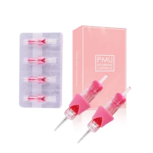 Clear Long Tip Finger Ledge Universal Cartridge Pmu Needle 1RL 0.18mm Hair Stroke Long Tattoo Needles Cartridge