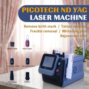 Clinic Professional Multi Wavelength ND YAG Picotech Laser Machine Tattoo Removal Skin Brightening Anti-pigment Beauty Machine