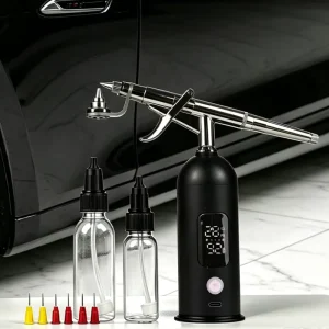 Clog Free High Power Airbrush for Automotive Paint Touch up Kit with 3 Speed Modes & USB C Charge