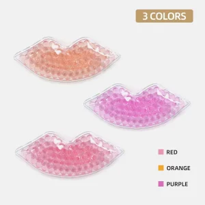 Color Customized Postoperative Rehabilitation Reduce Lip Swelling Reusable GEL Beads Lip Shaped Ice Pack Cold Hot