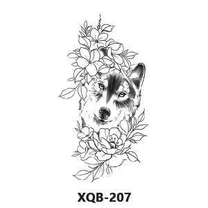 Colored Printed Animal Pattern Disposable Paper Temporary Tattoo Stickers for Body Use Fashionable Herbal Ink Non-Toxic 14-Day