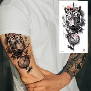 Colorful Animal Indian Fashionable Sexy Water Transfer Tattoo Stickers Eco Friendly Temporary Tattoos for Men