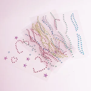 Colorful Eyebrow Star Rhinestone Waterproof Temporary Face Tattoo Stickers