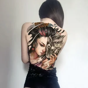 Colorful Full Back Large Size Water Transfer Big Temporary Tattoos for Back
