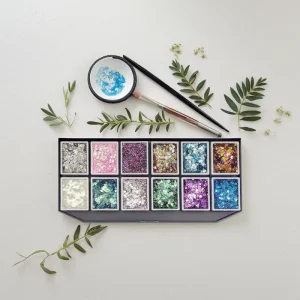 Colorful Glitter Paint Kits for Kids Festive Body Art Supplies Face Paint for Children