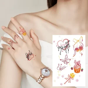 Colorful High-End Fingertip Tattoo Stickers Temporary and Easy to Apply Waterproof Sweat-Proof and Long-Lasting