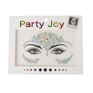 Colorful Luxury Temporary Women Rhinestone Gem Crystal Tattoo Sticker Face Jewel Private Label