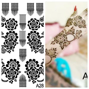 Colorful Makeup Temporary Face and Body Paint with Various Pattern Designs for Everyday Party for Women