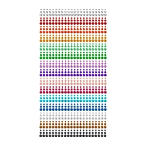 Colors Rainbow Rhinestones Stickers Gem Stickers Self Adhesive Rhinestones Stickers for Makeup Eyes Face Jewels Body
