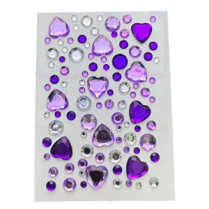 Colourful Mixed Stone Temporary Tattoo Sticker Music Festival Makeup Beauty Face Jewels for Party Accessories