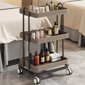 Commercial Beauty Trolley Hairdressing Manicure Tattoo Beauty Salon Special Tool Cart Light Luxury Stainless Steel Mobile