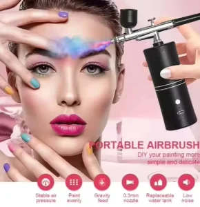 Compact Cordless Airbrush Gun for Facial Airbrush Makeup Nail Pigment Spraying