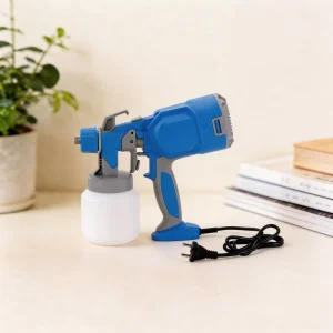 Compact Power Paint Spray Gun 500W Adjustable Nozzle Low Noise for Furniture Refinishing Small Industrial Use