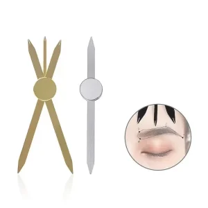 Compass Eyebrow Ruler Tattoo Makeup Microblading Eyebrow Stencil Design Training Tools Permanent Makeup Accessories