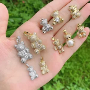 Compilations Jewel Custom Happy Smile Face Bear Hippocampus Style Pendants