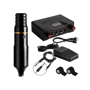 Complete Coreless Motor Tattoo Kit Tattoo Machine Kit for Eyebrow Eyeline Lips Coloring