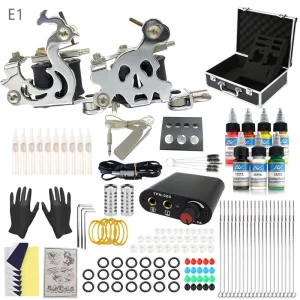 Complete Tattoo Kit Professional 2 Machine MAKER Set