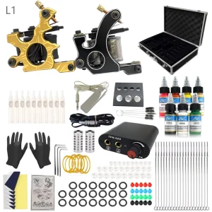 Complete Tattoo Kit Professional 2 Machine Set