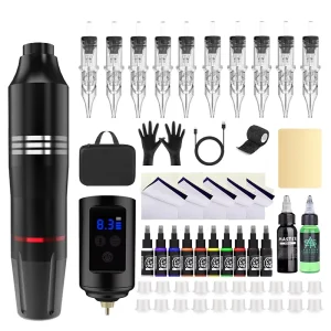 Complete Tattoo Machine Kits for Beginners Personal Set Wireless Tattoo Machine