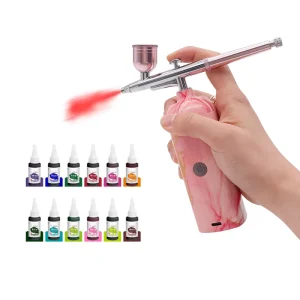 Square Copper ABS Adjustable Reusable Airbrush USB-Charged Cake Coloring Tool Kit for Cake Decorating