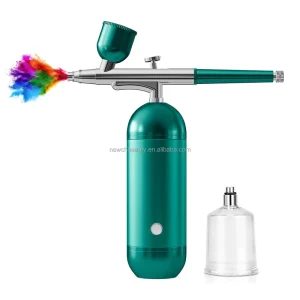 Cordless Airbrush Gun Kit Rechargeable Airbrush Compressor Rechargeable Spray Gun Nail Art Makeup Body Art Beauty Salon Airbrush