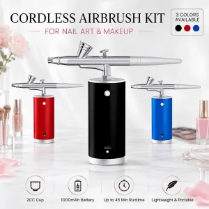 Cordless Airbrush Kit Handheld Air Brush Compressor for Nail Art Makeup