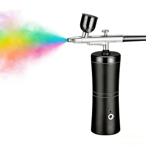 Cordless Electric Airbrush Kit for Nail Art Makeup Cake Decoration and Tattoo with Mini Air Compressor