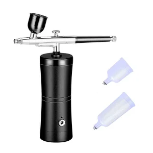 Cordless High Pressure Nano Spray Gun for Nails Makeup Cake Decoration Rechargeable Portable Airbrush Kit