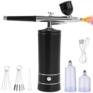 Cordless Rechargeable Portable Airbrush Makeup Compressor Paint Kit Nail Airbrush Machine With Air Compressor for Cake Kit