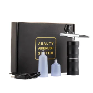 Cordless Rechargeable Portable Mini Airbrush Makeup Compressor Paint Kit Nail Airbrush Machine With Air Compressor for Cake Kit