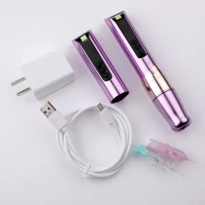 Coreless Motor High-Speed Permanent Makeup Machine Rechargeable Disposable 10-Piece Cartridge Needles Adjustable Stroke