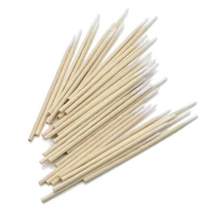 Cosmetic Head Permanent Biodegradable Medical Brow Swab Pointed Stick Tip Applicator Bamboo Cotton Tattoo Bud Wooden