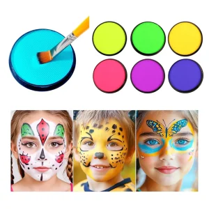 Cosplay Makeup Body Paint Washable Single Color Face Paint for Kids Adult