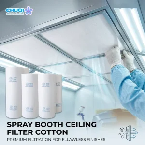 Cost Effective F5 Paint Booth Filter Tear Resistant Surface for Agricultural Equipment Painting Primary Ceiling Filter Roll
