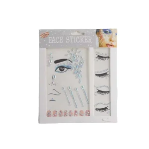 Craft Diy Decoration Custom Adhesive Pearl Sticker Festival Eye Gems Face Eyes Rhinestones Jewels Sticker