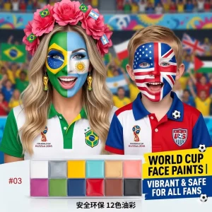Cream Mineral Adult Face Paint Waterproof Matte Finish for Body Painting Halloween Party Festival Cosplay Makeup