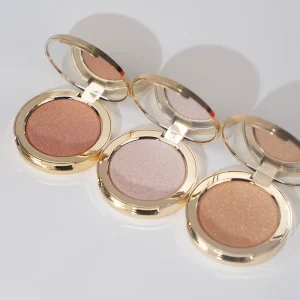 Cream & Pressed Powder Shimmer Highlighter Vegan Waterproof Moisturizing 5 Colors