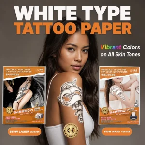 Create Your Own Self Adhesive Eco Friendly Tattoo Stickers Blank Printable Paper for Events Festivals Temporary Offset Printing