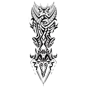 Creative Color Tattoo Stickers Cartoon Arm Stickers Full Arm Half Arm Waterproof Tattoo Stickers
