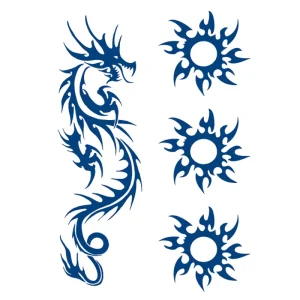 Creative Tattoo Stickers Bold Floral Juice Designs Waterproof Skin Safe Options Juice Tattoo Stickers