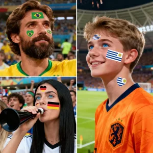Cross border Exclusive Rectangle Flags Tattoo Stickers USA Canada Mexico Football Match Sports Event Water Transfer DIY
