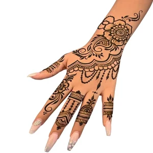 Cross-border Maoming Large Arm Palm Henna Tattoo Stencil with Hollow Template Sticker Hand-Painted SM008/SM009