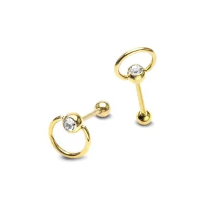 Crystal Jewelled Bcr G23 Titanium Tongue Rings Jewelry Cool Girl Tongue Piercing Jewelry