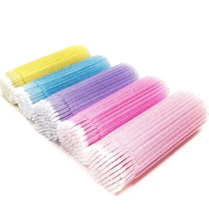 Crystal Micro Swab Applicator Brush for Eyelash Extensions and Microblading Makeup