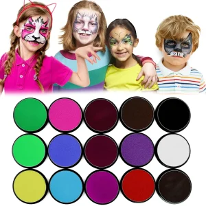 Custom 1 Color Facepaint Kit 30 50 60G Kid Face Body Paint Set Certified ASTM EN71 REACH MSDS