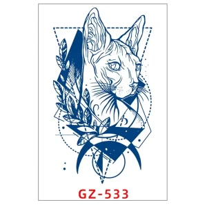Custom 100% Plant Based Temporary Tattoo Sticker Realistic Matte Surface Semi Permanent for 15 Days