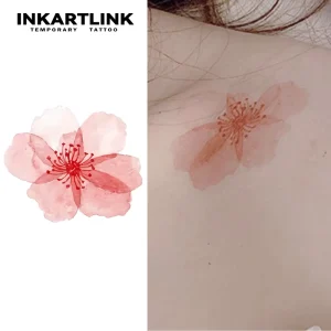 Custom 100% Safe Non Toxic Waterproof Painted Flower Sexy Temporary Tattoo Stickers for Body Chest Woman Girl