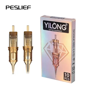 Custom 10pcs box Sterilized Brown Tattoo Cartridge Needles for Body Art in China