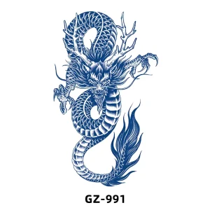 Custom 200 Sheets Sexy Rose Peony Lotus Flowers Temporary Tattoo Stickers Made of Paper for Women Girls