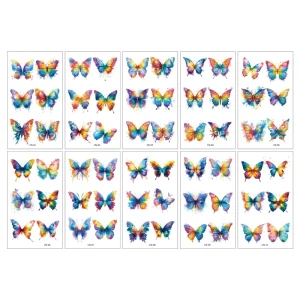 Custom 3D Semi Permanent Temporary Tattoo Stickers Body Tattoo Paper for Men